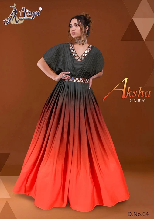 Aksha long Gown uploaded by Hiya Creation on 4/6/2023