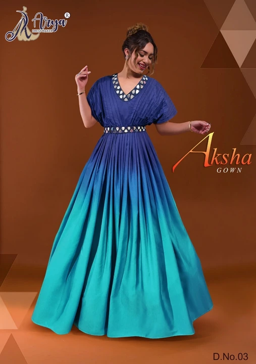 Aksha long Gown uploaded by Hiya Creation on 4/6/2023