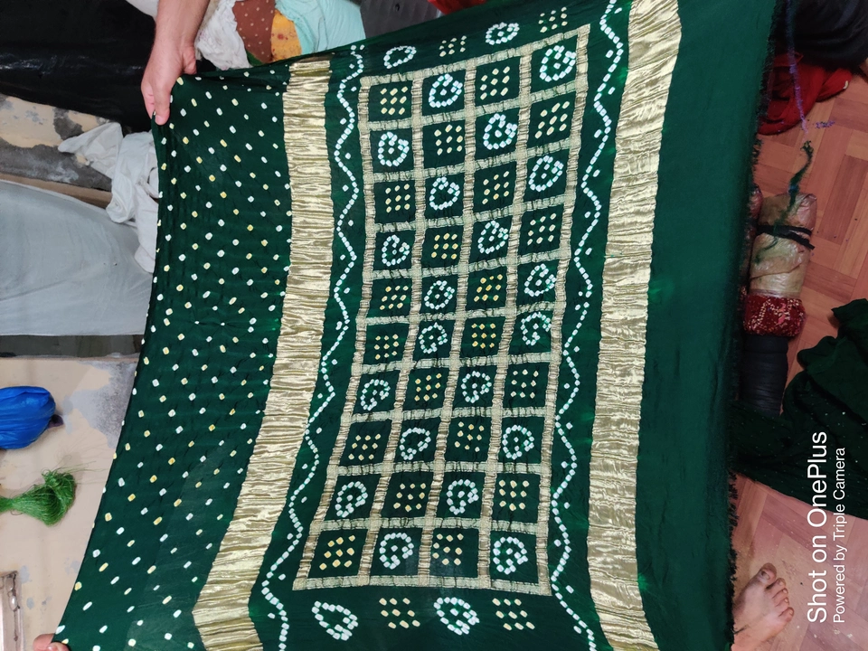 Modak silk gharchola pallu saree with bandhani  uploaded by ARORA BANDHEJ on 4/6/2023