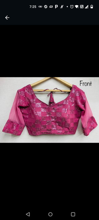 Post image Best quality blouse...box sequence work
