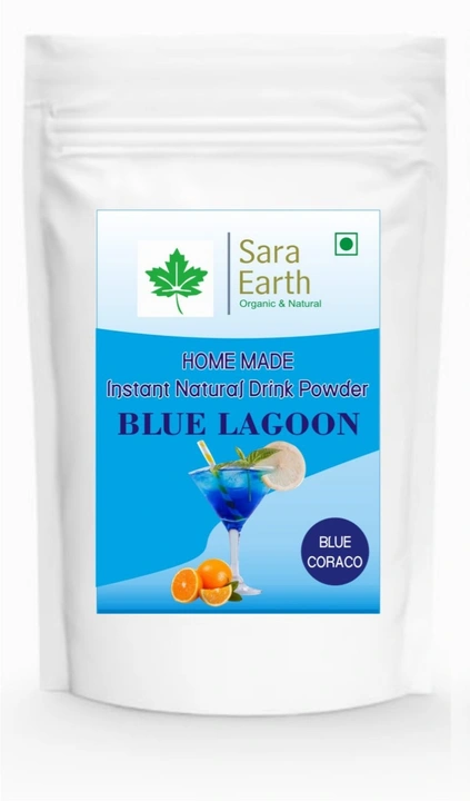 Saraearth Blue lagoon drink premix  |Blue Coraco  drink 100grm  uploaded by business on 4/6/2023