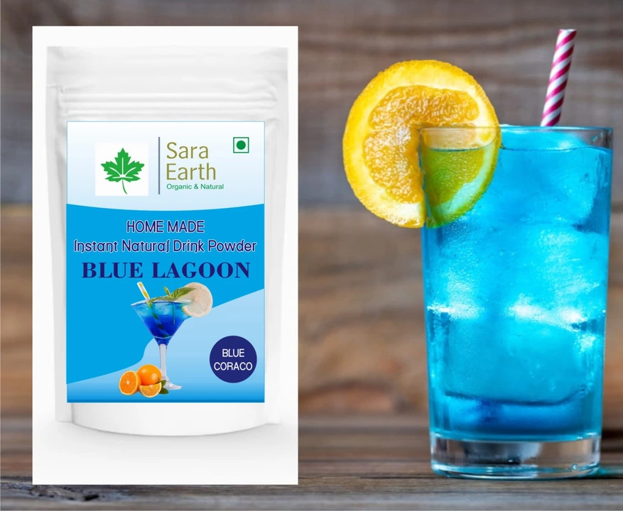 Saraearth Blue lagoon drink premix  |Blue Coraco  drink 100grm  uploaded by Ratanshreenaturals on 4/6/2023