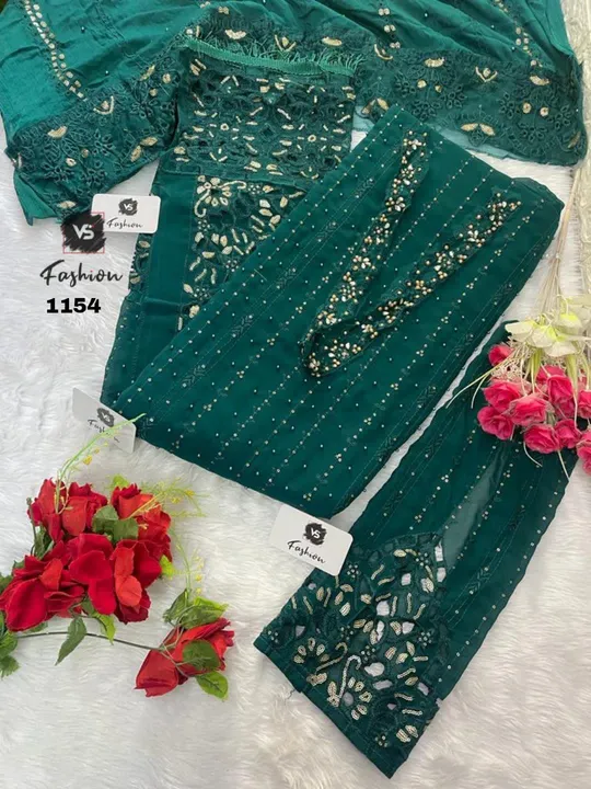 Post image *Vs fashion*
🙏🏻Dear
    Sir/Madam...
Thanks for your support.🤗
🎁Today we are launching Pakistani Concept... 

       *vs 1154*

   👇🏻Fabric details 👇🏻

👗 Top : GEORGETTE 

👖Bottom  : SANTOON 

👚inner : SANTOON

🔺Dupatta : CHINON

*🔻Price : 💸 1300/-*
   
*Shipping Extra*

*Ready To Ship…*

🚶🏻🚶🏻🏃🏼🏃🏼🏃🏼Hurry up...
📦LIMITED STOCK 📦
🔹book your order fast Limited sto