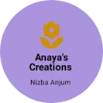 Business logo of Anaya's creations