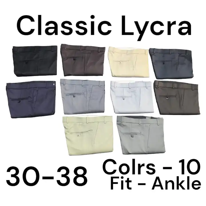 30*38 Formal trousers for mens lycra  uploaded by Samar textiles on 5/29/2024