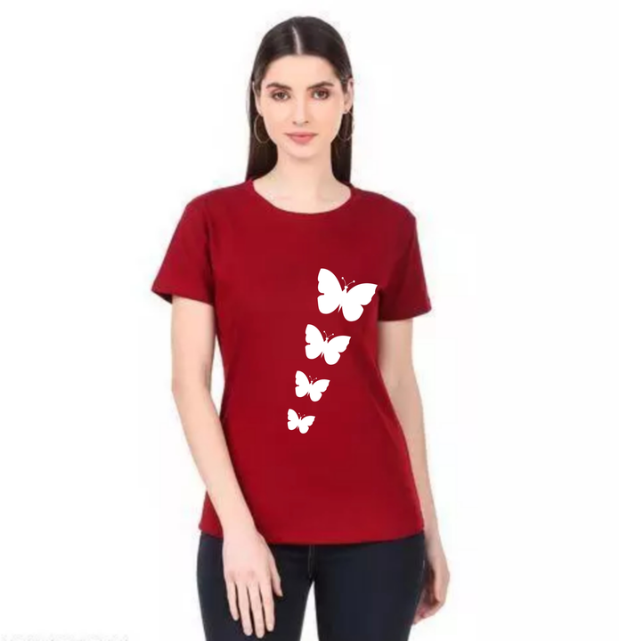 Women printed t shirt  uploaded by business on 4/6/2023