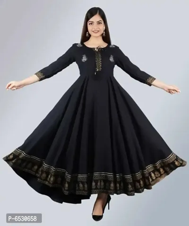 New Sanganeri Embroidery Gown Kurti uploaded by Fashion Hub on 4/6/2023