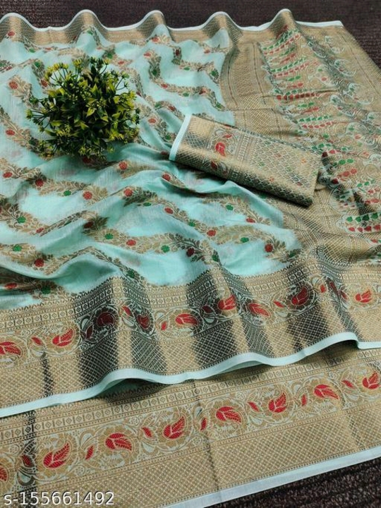 Pure cotton minakari laheriya saree  uploaded by business on 4/6/2023