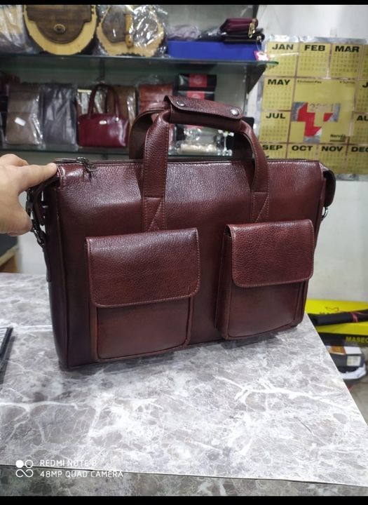 Leather office leptop bag uploaded by business on 3/3/2021