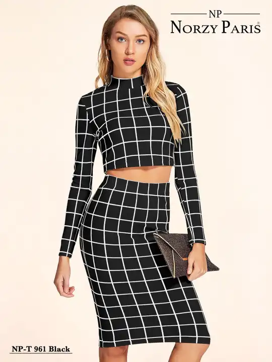 Crop Top With Bodycon Skirt uploaded by business on 4/6/2023