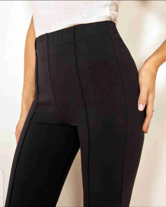 Women's Regular Fit Black Cotton Blend Trou uploaded by Bhavya Sales and Marketing on 4/6/2023