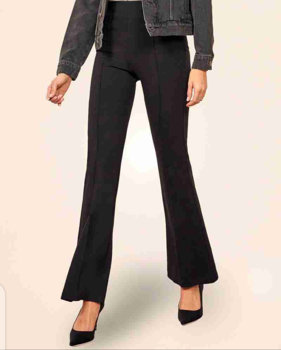 Women's Regular Fit Black Cotton Blend Trou uploaded by Bhavya Sales and Marketing on 4/6/2023