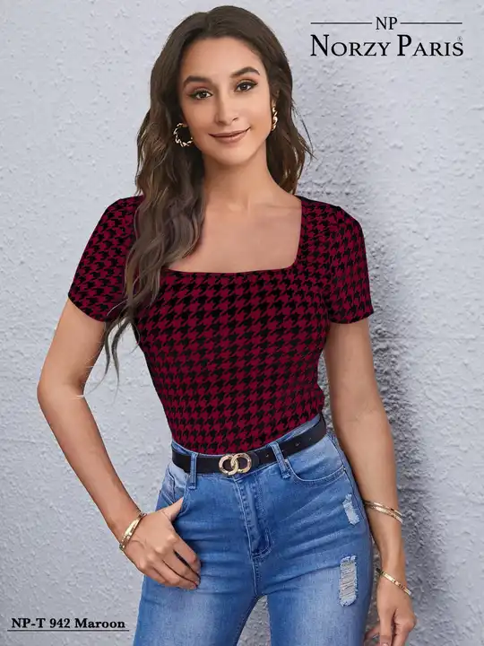 Square Neck Trendy Tops uploaded by business on 4/6/2023