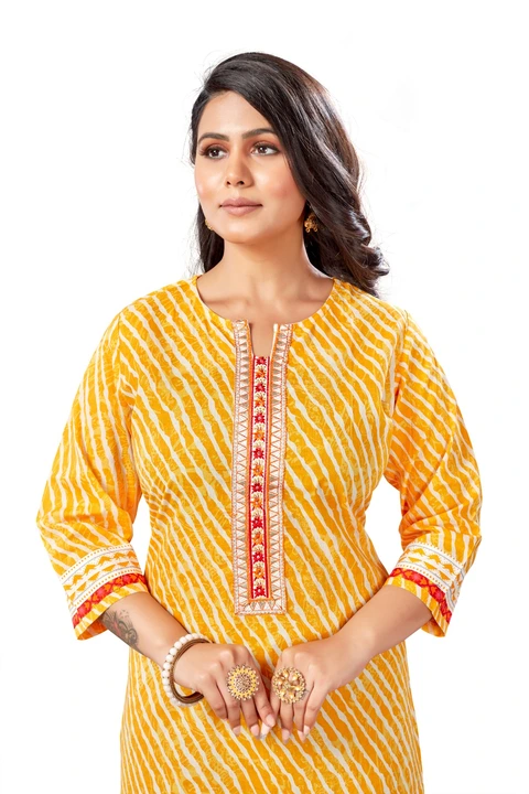 Lahriya cotton kurti uploaded by Sawan fashions on 4/6/2023