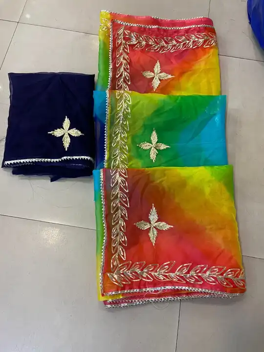 🥳Pure Organza......🥻

💃🏻 Summer Special Cool 😎Fancy Sibori Colour  Matching Chart 😍

🥳 Specia uploaded by Gotapatti manufacturer on 4/6/2023