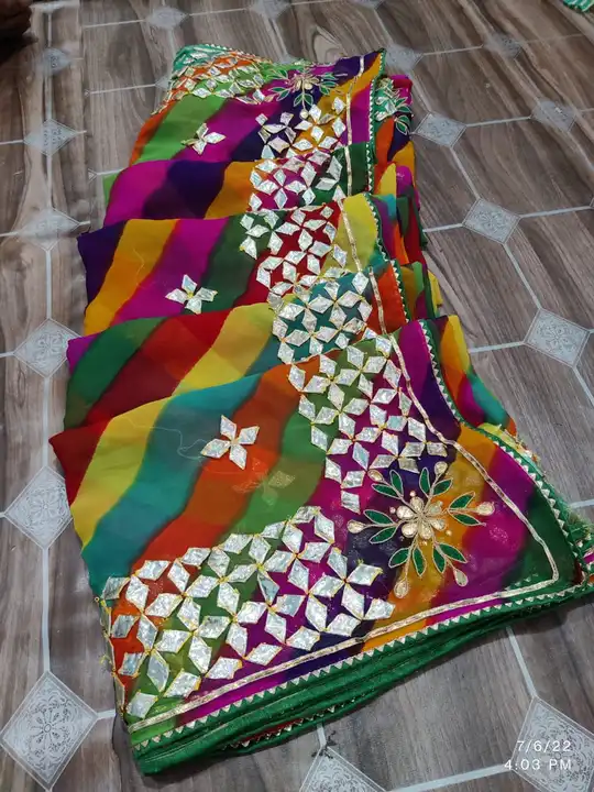 New Launch 😍

DESIGNER SAREE 

EXCLUSIVE  GOTA WORK SAREE🥻

 60grm gorgeteFARICwith running blousw uploaded by Gotapatti manufacturer on 4/6/2023