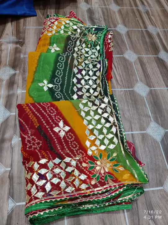 New Launch 😍

DESIGNER SAREE 

EXCLUSIVE  GOTA WORK SAREE🥻

 60grm gorgeteFARICwith running blousw uploaded by Gotapatti manufacturer on 4/6/2023
