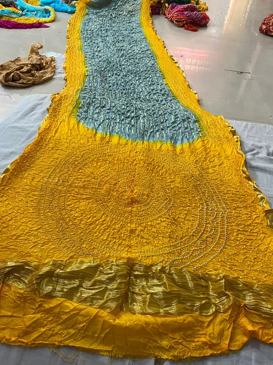 😍🥰😍 *New colours added Ghadchola sarees*🥰😍😍

*Heavy silk ghadchola bandhej zari check saree wi uploaded by Gotapatti manufacturer on 4/6/2023