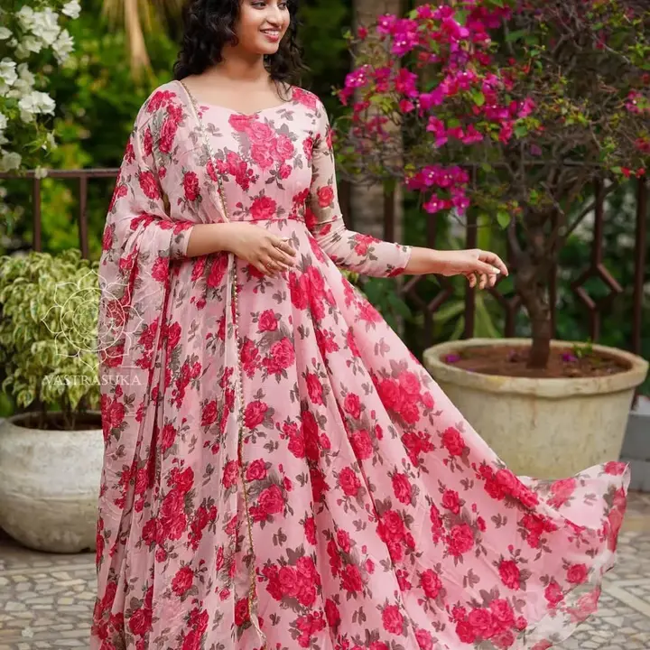 Anarkali suit uploaded by Aaradhya fashion on 4/7/2023