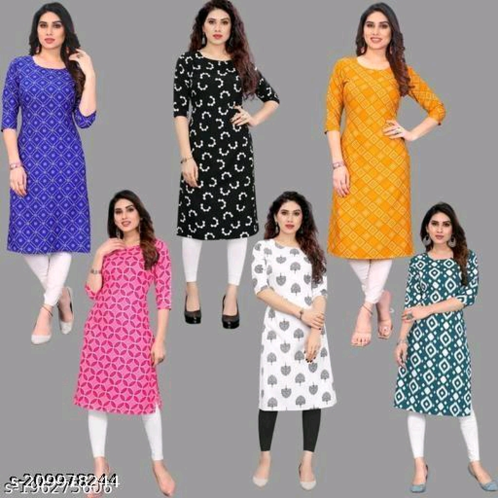 Post image I want 1-10 pieces of Kurti at a total order value of 900. I am looking for Catalog Name:*Trendy Ensemble Kurtis*
Fabric: Crepe
Sleeve Length: Three-Quarter Sleeves
. Please send me price if you have this available.