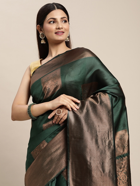 Allover Golden zari design saree uploaded by DHANANJAY CREATIONS on 4/7/2023