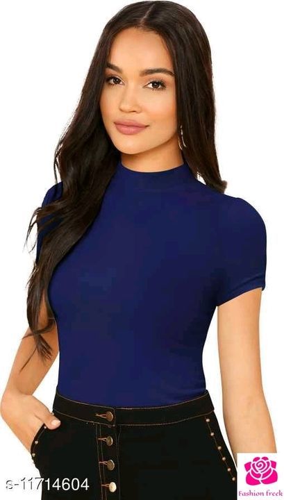 Women's Cotton High Neck Top uploaded by Fashion freek on 3/3/2021