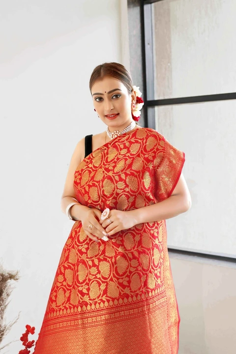 Beautiful banarasi saree  uploaded by business on 4/7/2023