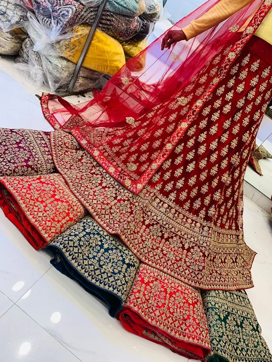 Bridal Net Lehenga Collection  uploaded by L & S GOODS CO on 4/7/2023