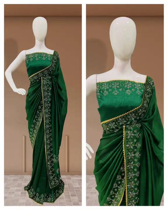 Fency drsinger vichitra two tone saree uploaded by Maa enterprise on 4/7/2023