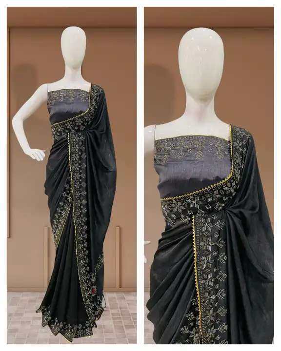 Fency drsinger vichitra two tone saree uploaded by Maa enterprise on 4/7/2023