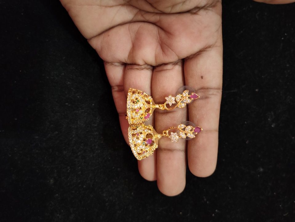 Post image PREMIUM CZ EARRINGS. 6 months guarantee product. Delivery available all over India.