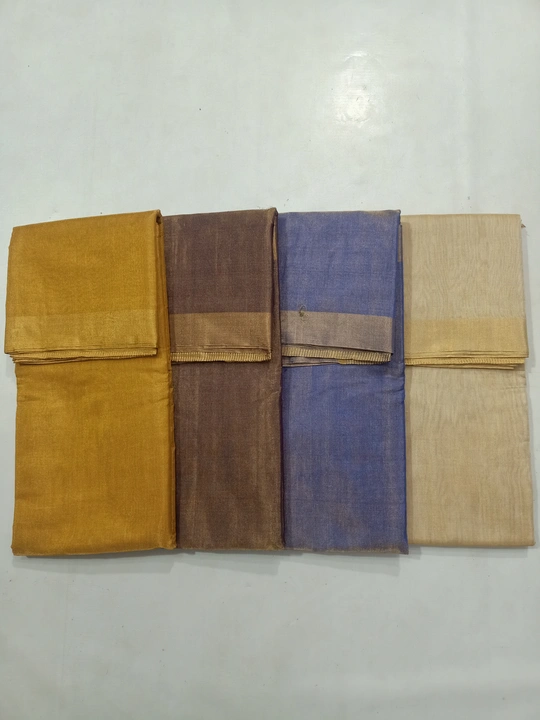 Chanderi handloom Tissue fabric uploaded by Royal_Elegance_Saree on 4/7/2023