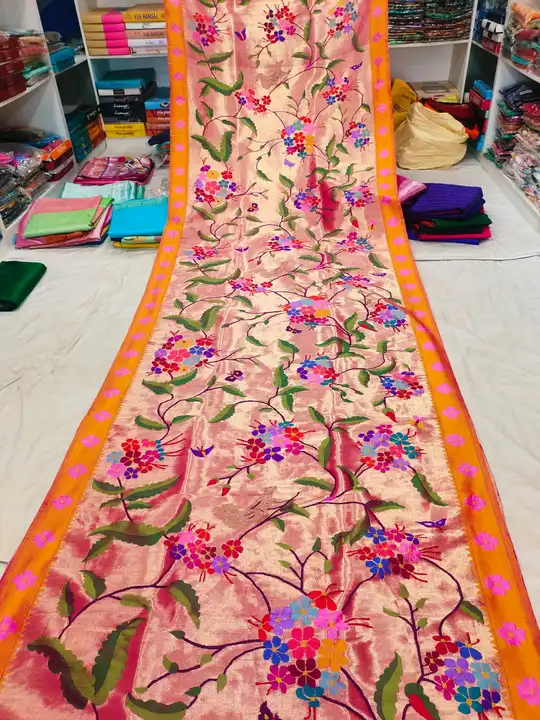 Totally handmade paithani Borket saree  uploaded by business on 4/7/2023