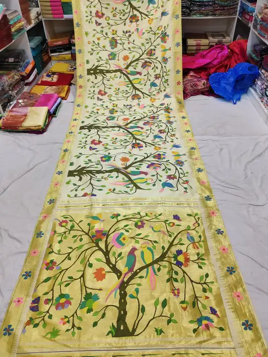 Totally handmade paithani Borket saree  uploaded by Nathanand paithani on 4/7/2023