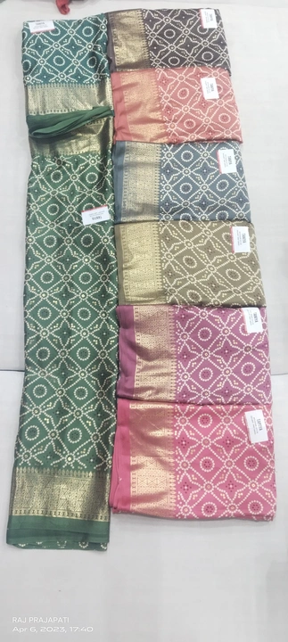 Satin silk bandhani  uploaded by Vishnu Laxmi Textiles on 5/29/2024