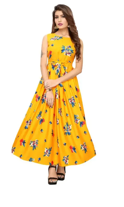 Print Gown  uploaded by Fatema Fashion on 4/7/2023