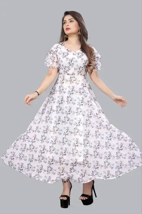 Printed gowns  uploaded by Fatema Fashion on 4/7/2023