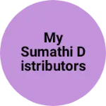 Business logo of My Sumathi Distributors
