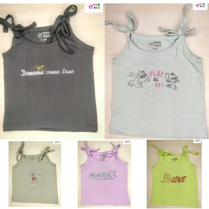 Babies New Collection Tank Tops, Brand:Kuakua uploaded by Avarnas :70109-86098  on 4/7/2023