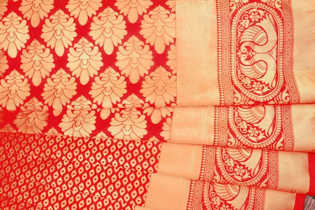 Soft lichi silk saree  uploaded by RV FASHION on 4/7/2023