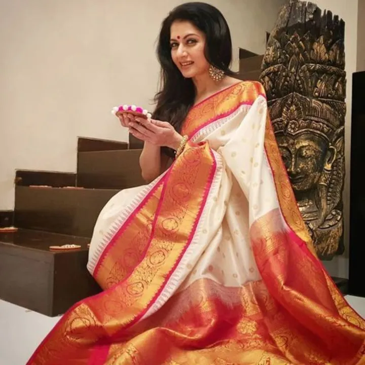  BEAUTIFUL Saree RICH PALLU AND JACQUARD WORK ON ALL OVER THE uploaded by Mukesh creation  on 4/7/2023