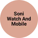 Business logo of Soni watch and mobile point