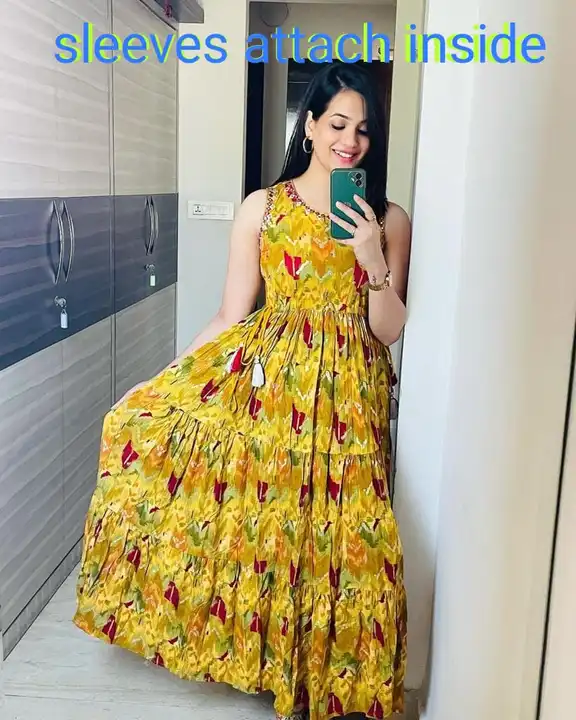  gorgeous floral maxi dress uploaded by Unique Creation on 4/7/2023