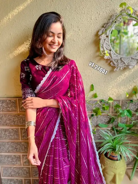 *🌷New arrivals🌷*

*Presenting you most beautiful saree with stiched blouse*

🌷🌷 Beautiful pure v uploaded by Vishal trendz 1011 avadh textile market on 4/7/2023