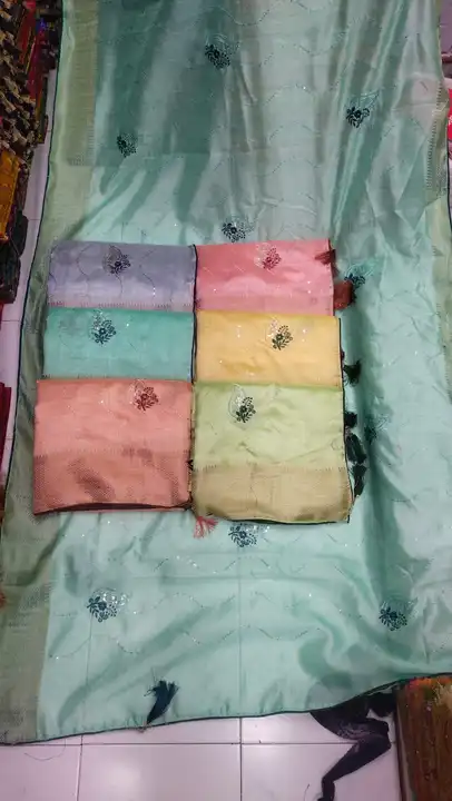 Cristal work saree  uploaded by business on 4/7/2023