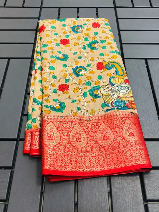 New arrival 
Cvk
Fabric details  - Soft dola silk saree with heavy jequrd Border 
Beautiful kalmakar uploaded by Divya Fashion on 4/7/2023