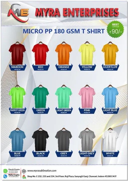 Micro PP t-shirts customize pramotion t-shirts  uploaded by Tapvills's Garments on 4/7/2023
