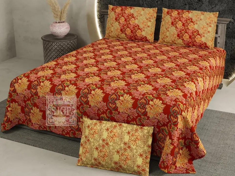 Premium segment king size bedsheets pure cotton uploaded by COPPVILLA - The art and craft store on 4/7/2023