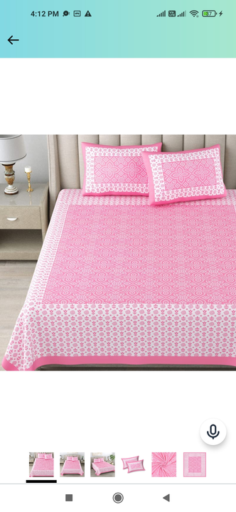 Premium king size bedsheet uploaded by COPPVILLA - The art and craft store on 4/7/2023