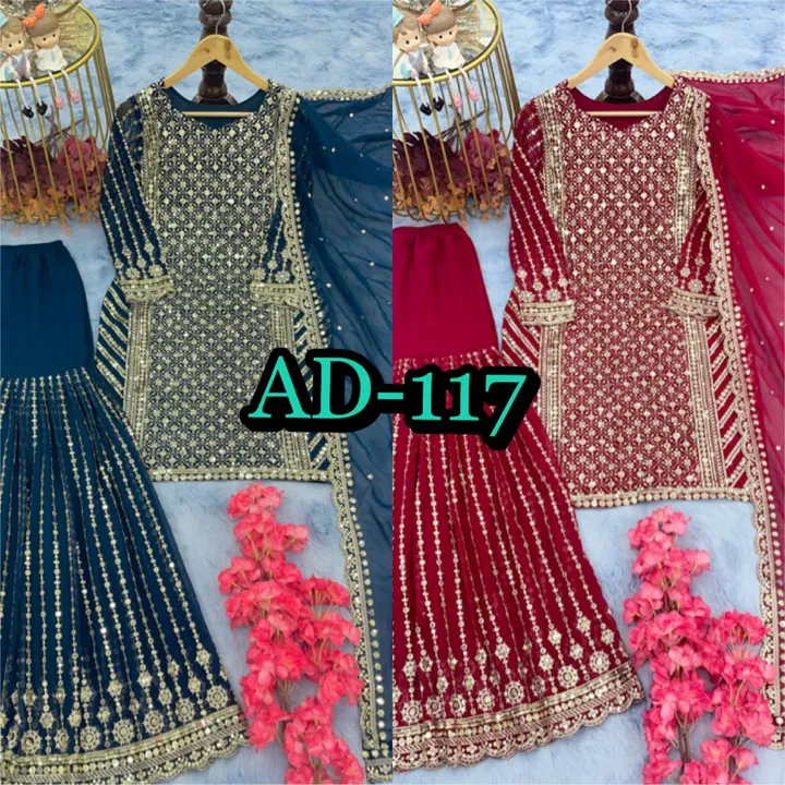 *Launching New Party Wear Look Gown & Long Koti Set *🧚‍️️

*AD-074*

🧵*FABRIC DETAILS*🧵

 uploaded by Tahir fashion on 5/30/2024